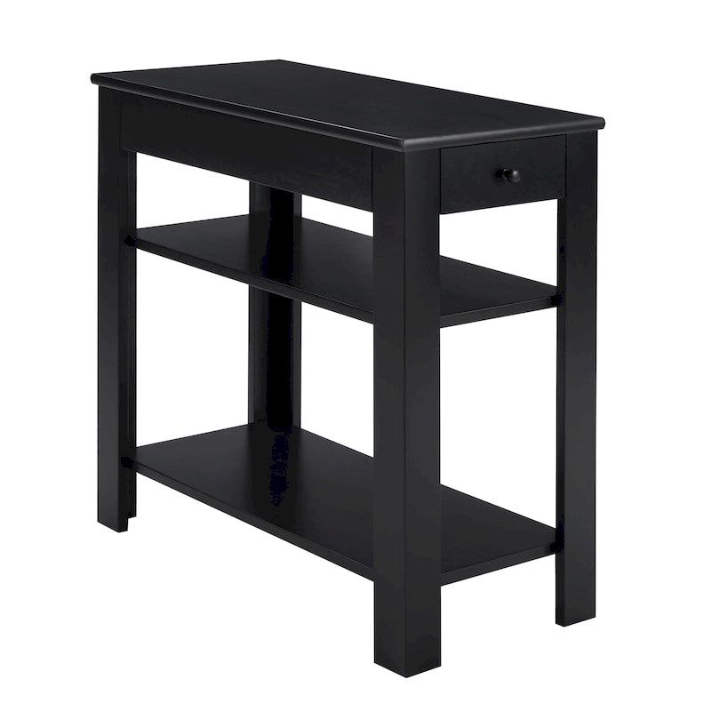 Convenience Concepts Designs2Go 1 Drawer Baja Chairside End Table with Shelves