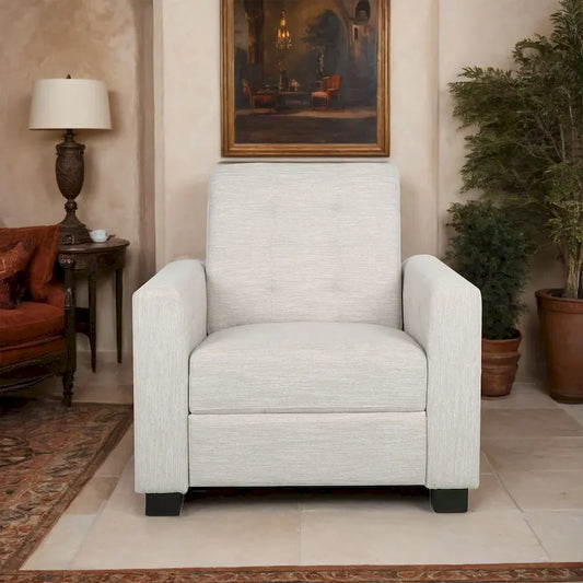 Craigue Upholstered Pushback Recliner by Christopher Knight Home