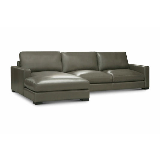 Vancouver Upholstered Chaise Sectional in Portofino Cavalla