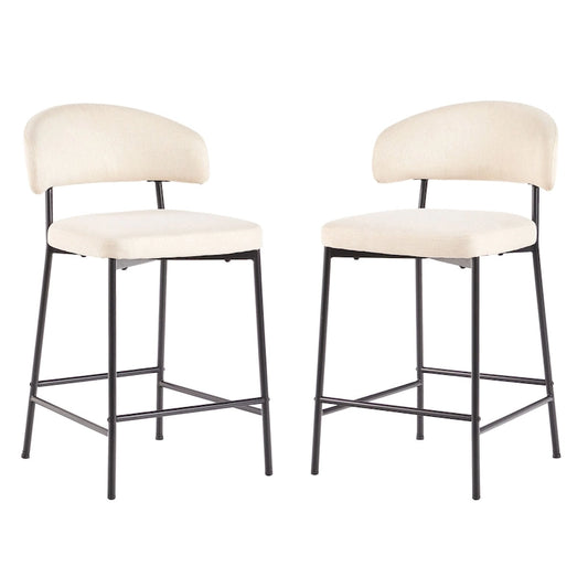 Middlebrook Designs Curved Back Counter Stool (Set of 2)