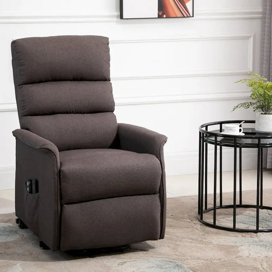 HOMCOM Electric Power Lift Recliner Massage Sofa Vibration with Remote for Elderly, Living Room Office Furniture