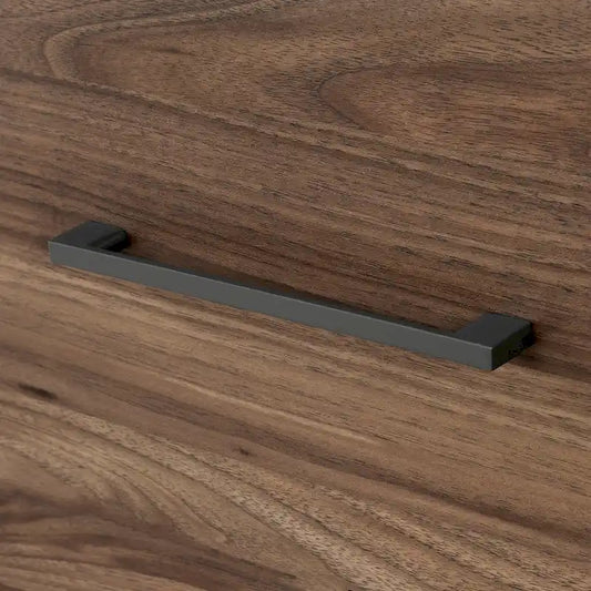 Olvyn Natural Walnut and Charcoal 2-Drawer Nightstand