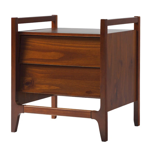 Middlebrook Designs Mid-Century Modern Solid Wood Nightstand