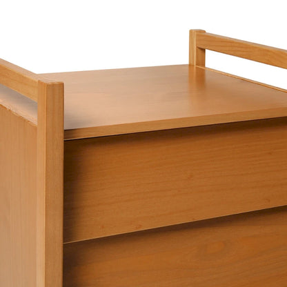Middlebrook Designs Mid-Century Modern Solid Wood Nightstand