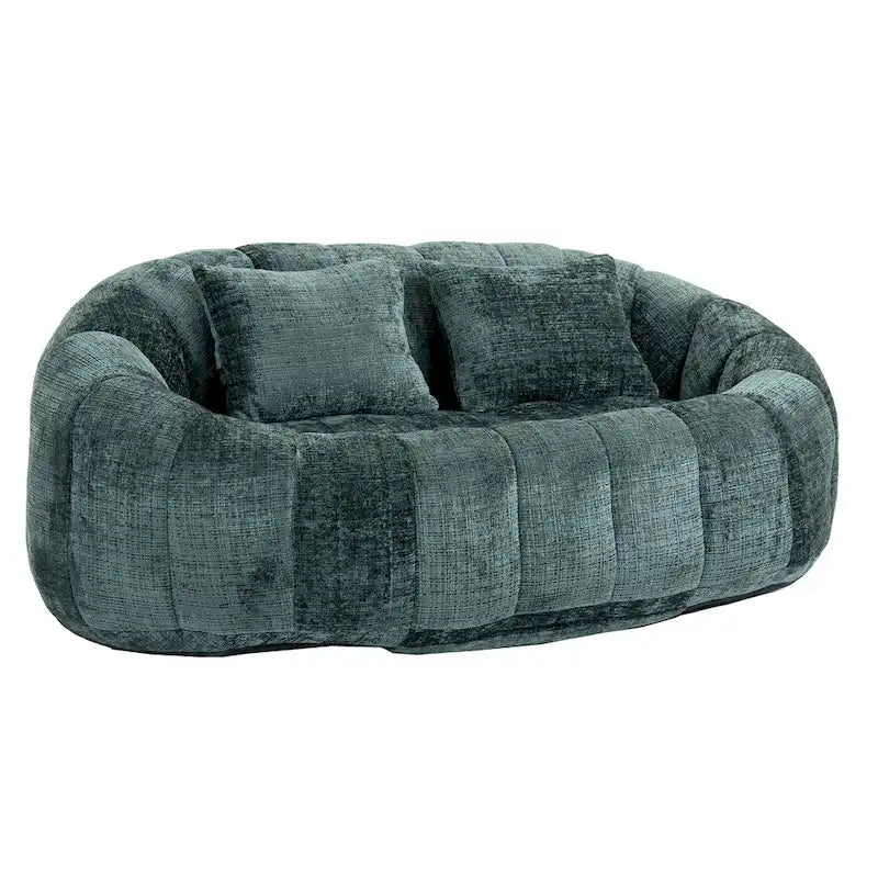 Emerald Modern 59 Chenille Loveseat Chaise Lounge Chair