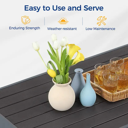 All-Weather Aluminum Outdoor Coffee Table