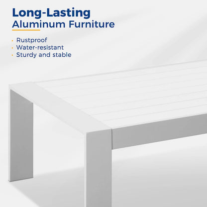 All-Weather Aluminum Outdoor Coffee Table