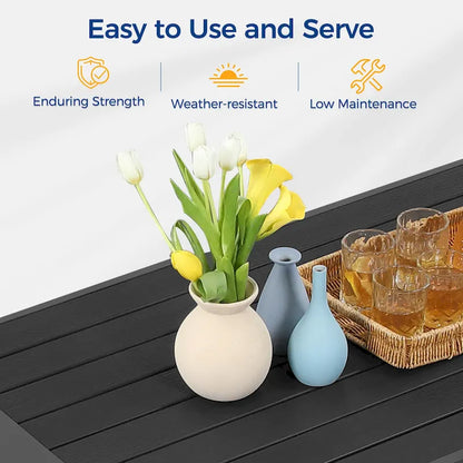 All-Weather Aluminum Outdoor Coffee Table