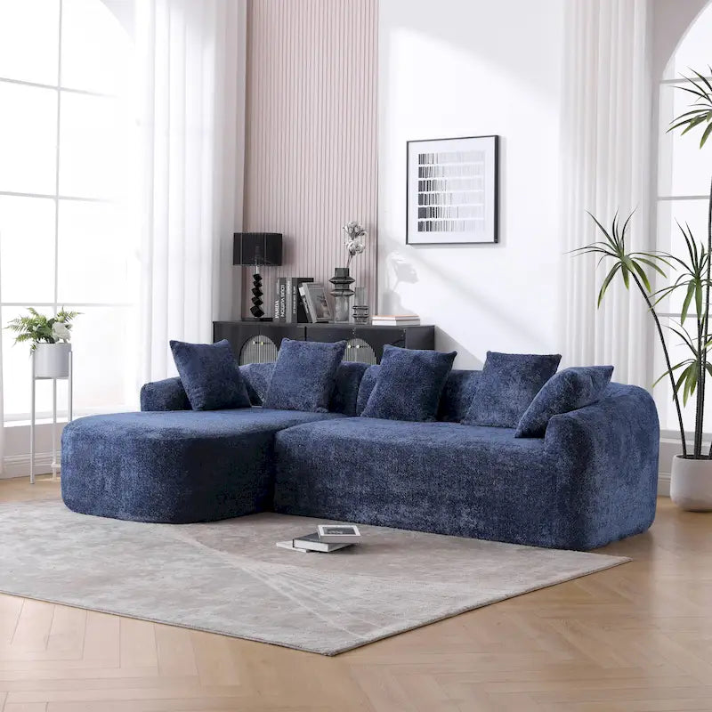99.21W L-Shape Boucle Sofa 3 Seater