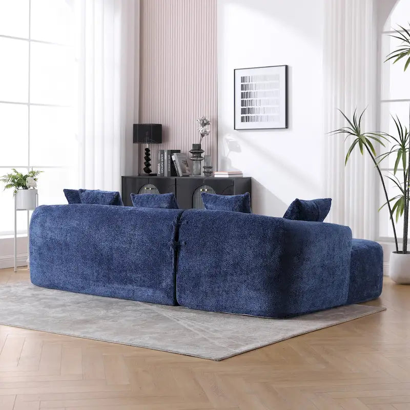 99.21W L-Shape Boucle Sofa 3 Seater