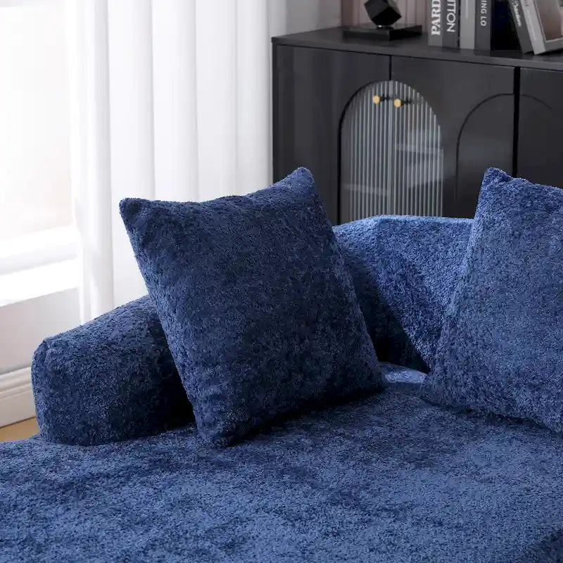 99.21W L-Shape Boucle Sofa 3 Seater