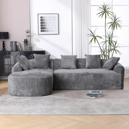 99.21W L-Shape Boucle Sofa 3 Seater