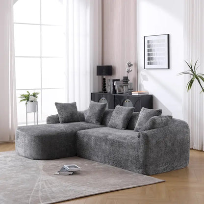 99.21W L-Shape Boucle Sofa 3 Seater