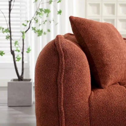 Modern 65.1 Chenille Tufted Loveseat Accent Chair with High-Resilience Foam