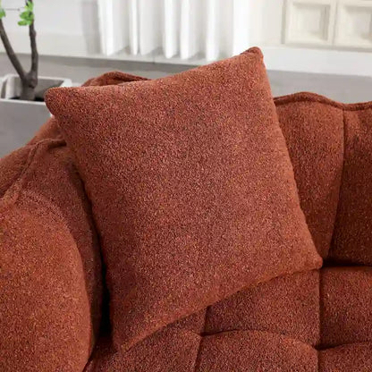 Modern 65.1 Chenille Tufted Loveseat Accent Chair with High-Resilience Foam