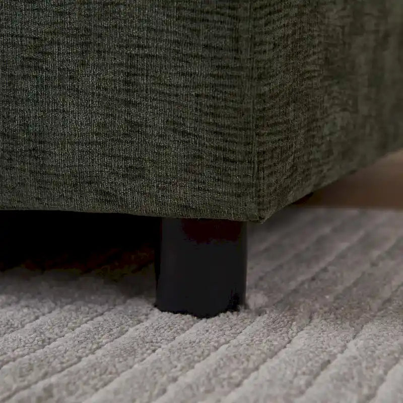 Chenille Upholstered Armless Modular Sectional Sofa, Free Combination