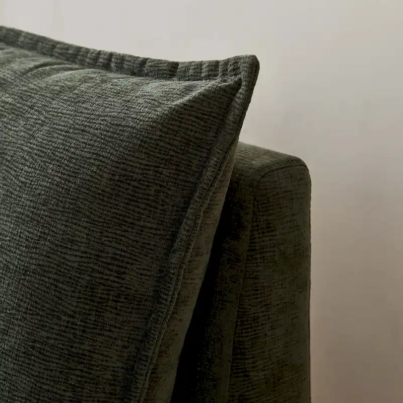 Chenille Upholstered Armless Modular Sectional Sofa, Free Combination