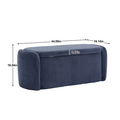 Storage Ottoman,Bedroom End Bench,Upholstered Fabric Storage Ottoman