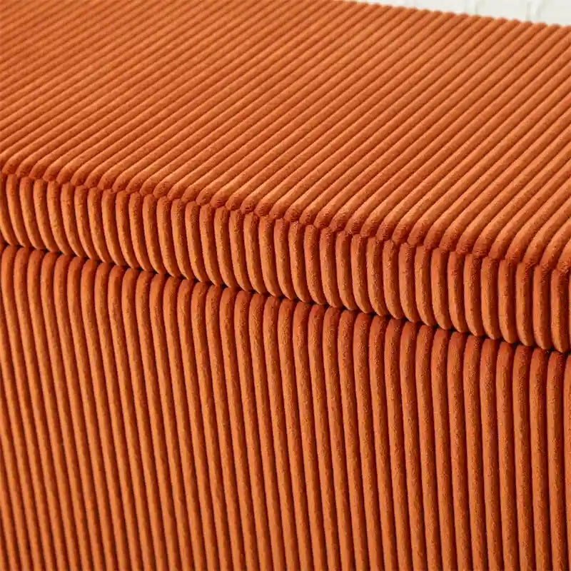 Storage Ottoman,Bedroom End Bench,Upholstered Fabric Storage Ottoman