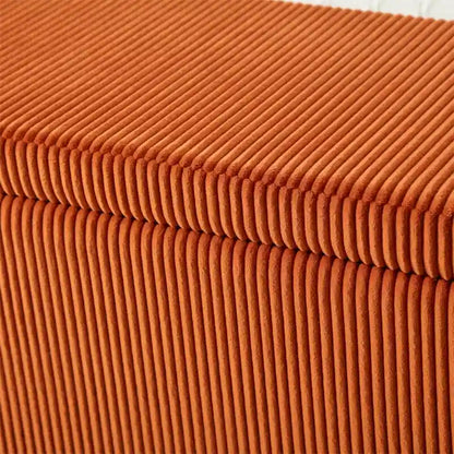 Storage Ottoman,Bedroom End Bench,Upholstered Fabric Storage Ottoman