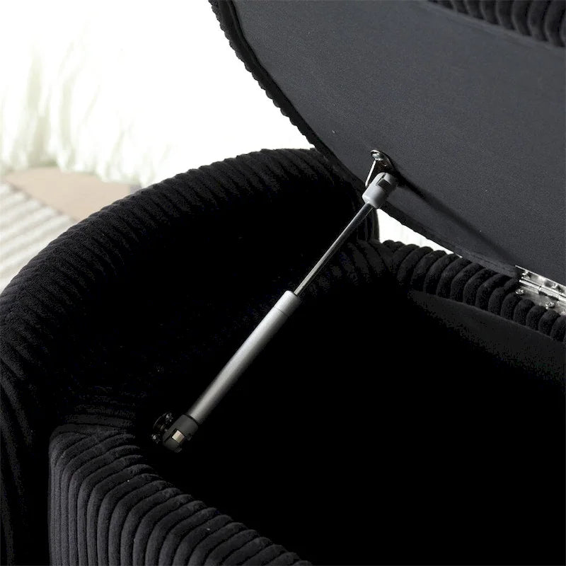 Storage Ottoman,Bedroom End Bench,Upholstered Fabric Storage Ottoman