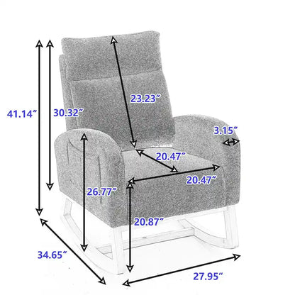 Teddy Fabric Rocking Chair