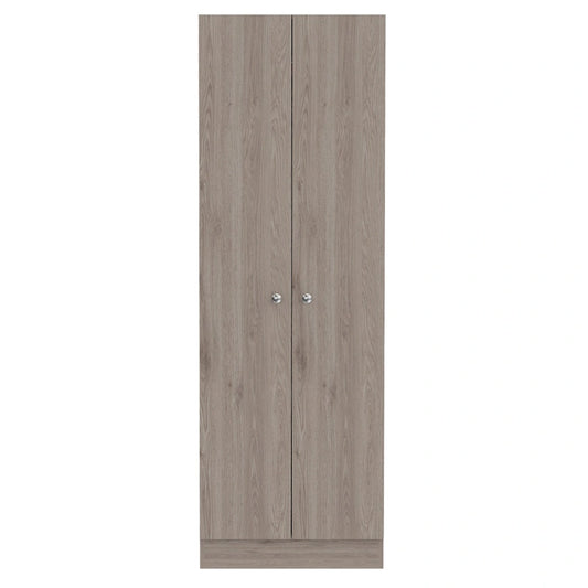HomeRoots 71 Light Gray Wood Pantry Or Storage Closet - 23.6' X '70.8' X '11.8