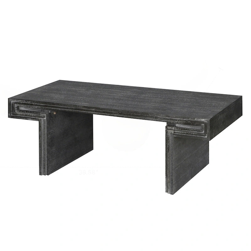 Premium Vintage Industrial Coffee Table with Double-Tier Structure for Living and Office Spaces