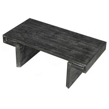 Premium Vintage Industrial Coffee Table with Double-Tier Structure for Living and Office Spaces