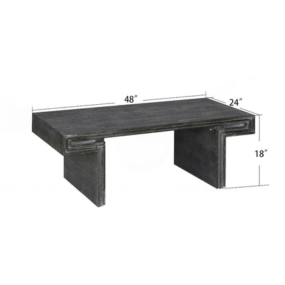 Premium Vintage Industrial Coffee Table with Double-Tier Structure for Living and Office Spaces