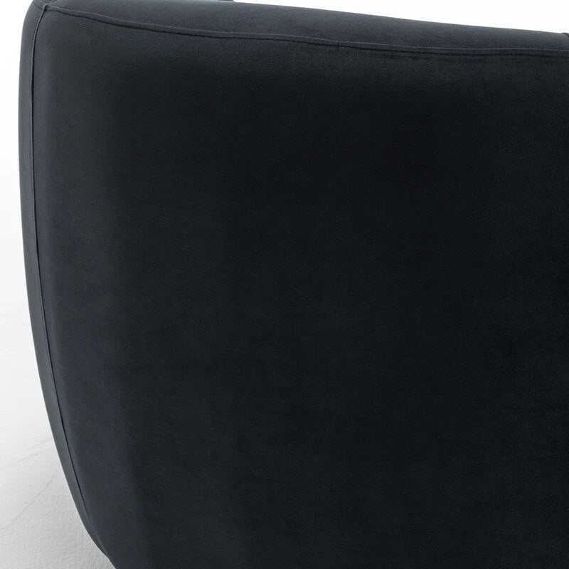 SEYNAR Modern Glam Velvet Upholstered 360 Degree Swivel Accent Armchair