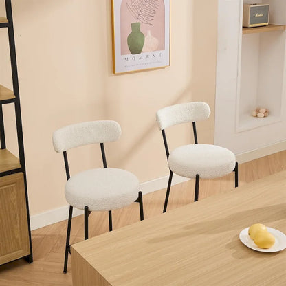 27 Modern Counter Stools Set of 2, Leather Bar Stools with Back & Pedals & Metal Legs