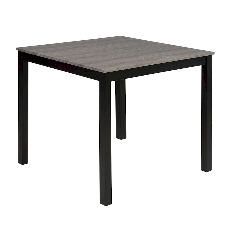 5 Piece Counter Height Table Set, Wooden Kitchen Table and Chairs Set with Square Table and 4 Upholstered Chairs