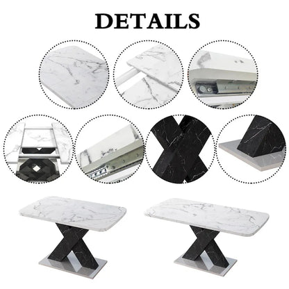 Modern Expandable Square Dining Table