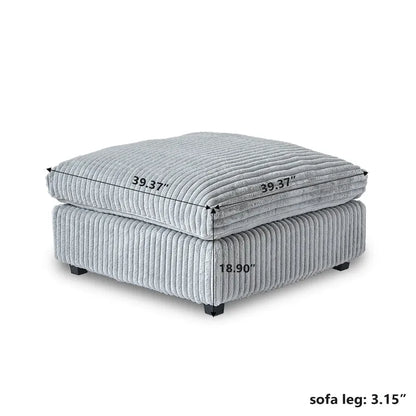 78.74 Modular Sectional Couches, Plush Deep Seat Sleeper Sofa with Removable Covers