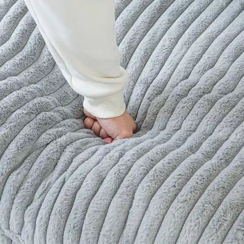 78.74 Modular Sectional Couches, Plush Deep Seat Sleeper Sofa with Removable Covers