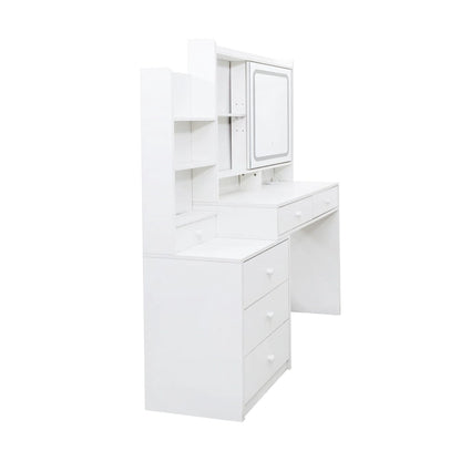 Makeup Vanity Desk with Mirror and Lights