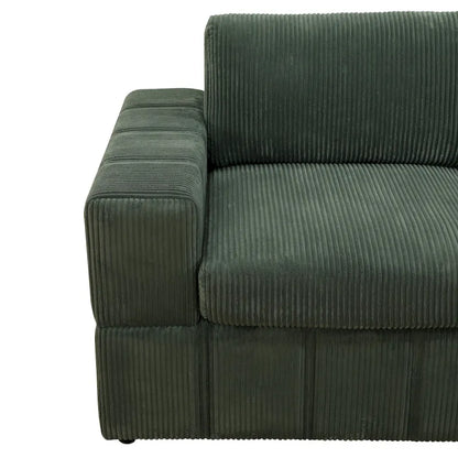 Oversized 7 - Piece 130 Wide Reversible Modular Corner Sectional Sofa Couch with Ottoman