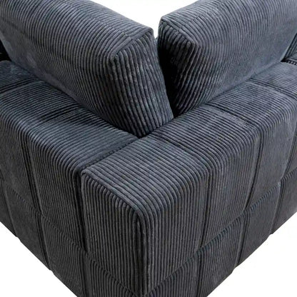 Oversized 7 - Piece 130 Wide Reversible Modular Corner Sectional Sofa Couch with Ottoman