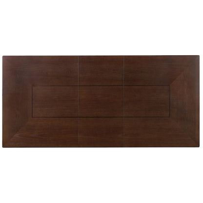 5 Piece Extendable Dining Table Set, Farmhouse Extendable Table with 18 Move Leaf