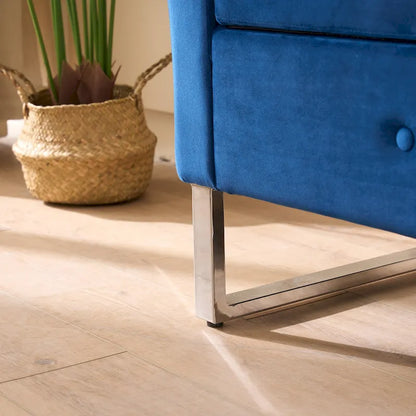 67.91 Velvet Storage Bench with Armrests and Wood Frame for Bedroom