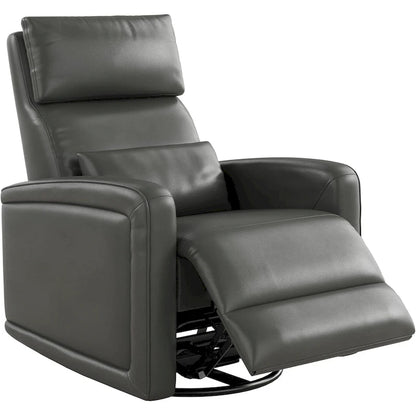 Manual Reclinder, 360 Swivel Rocking Glider Reclinder Chair with Ergonomic Backrest