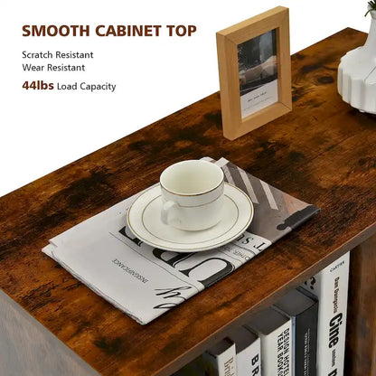 Costway File Cabinet Mobile Lateral Printer Stand with Storage Shelves