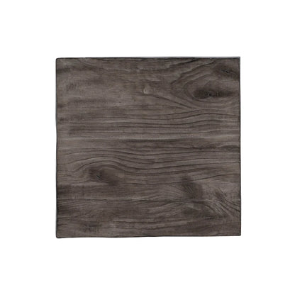 Hagen Rustic Square Wood Crate Side Table