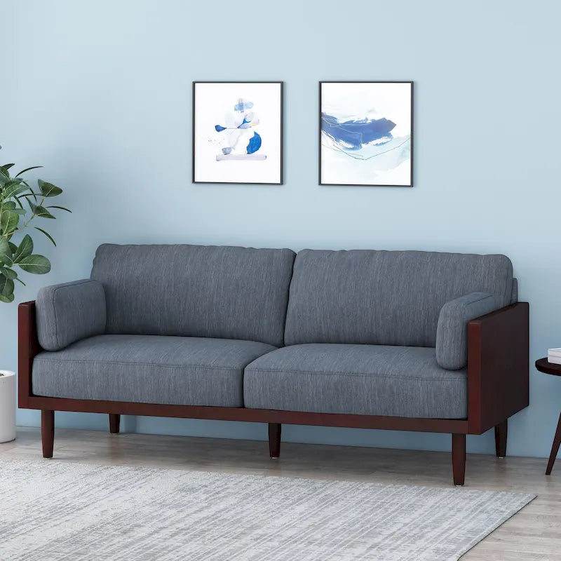 Sofia Upholstered 3-seater Sofa by Christopher Knight Home
