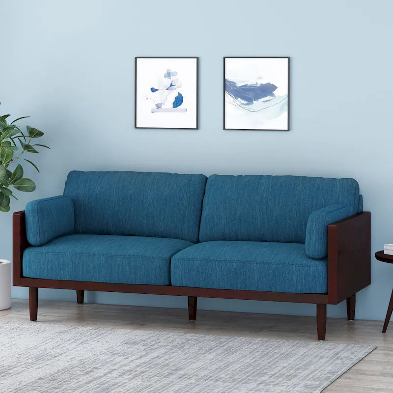 Sofia Upholstered 3-seater Sofa by Christopher Knight Home