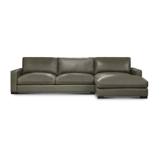Vancouver Upholstered Chaise Sectional in Portofino Cavalla