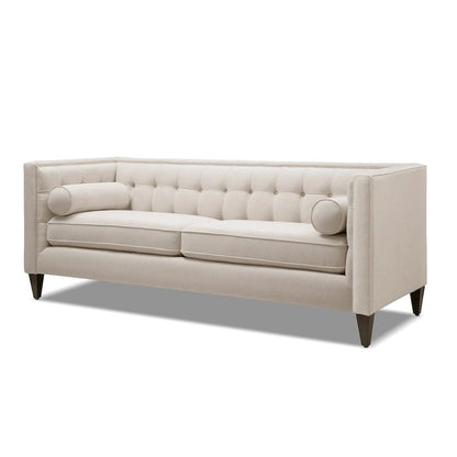 Jack 84 Modern Upholstered Tufted Tuxedo Sofa