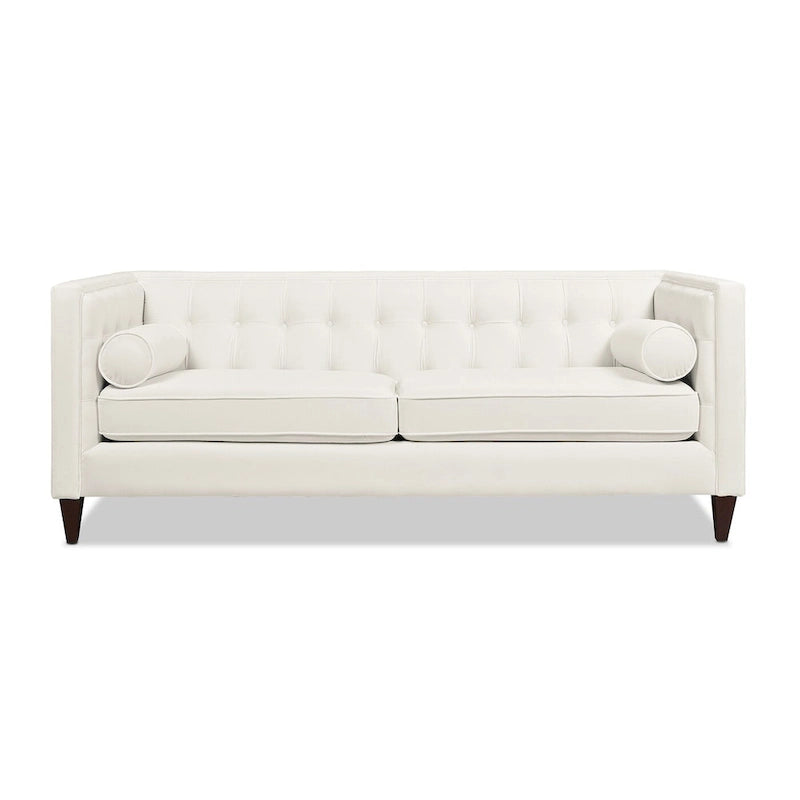 Jack 84 Modern Upholstered Tufted Tuxedo Sofa