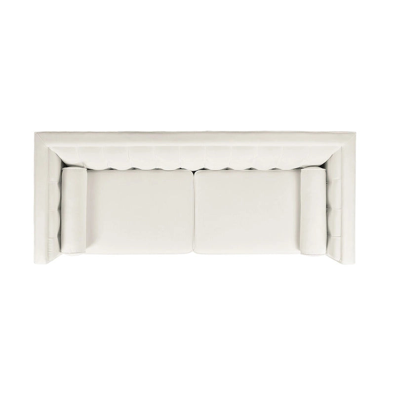 Jack 84 Modern Upholstered Tufted Tuxedo Sofa